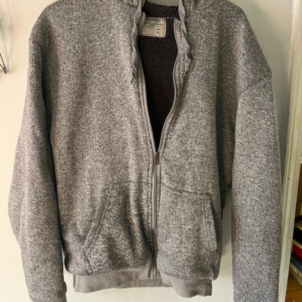 Seven apparel zipped gray hoodie XL